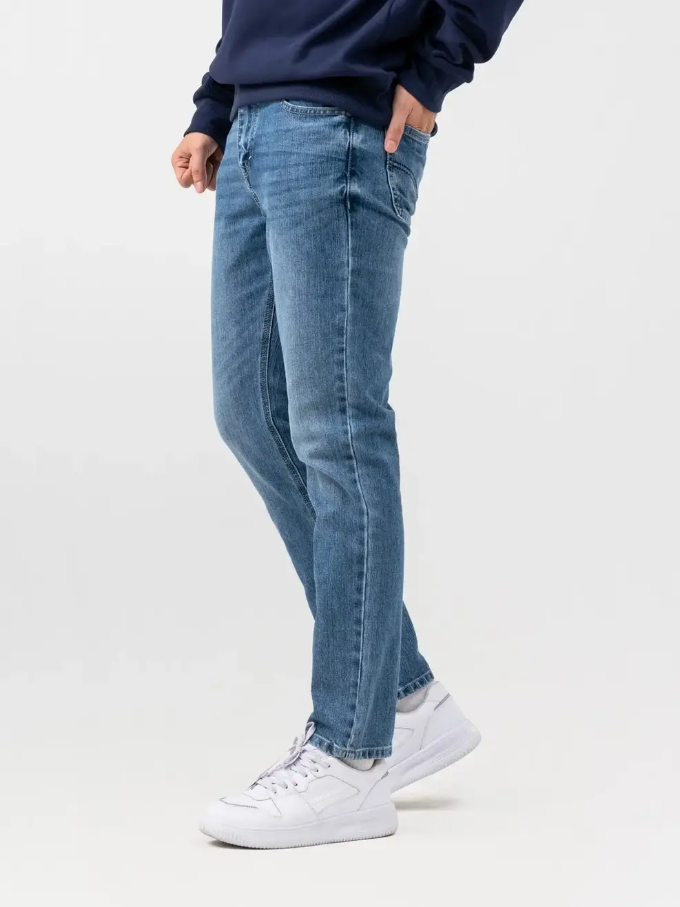 Quần Jean Nam Slim Cotton Dễ Mặc  - Xanh - 28