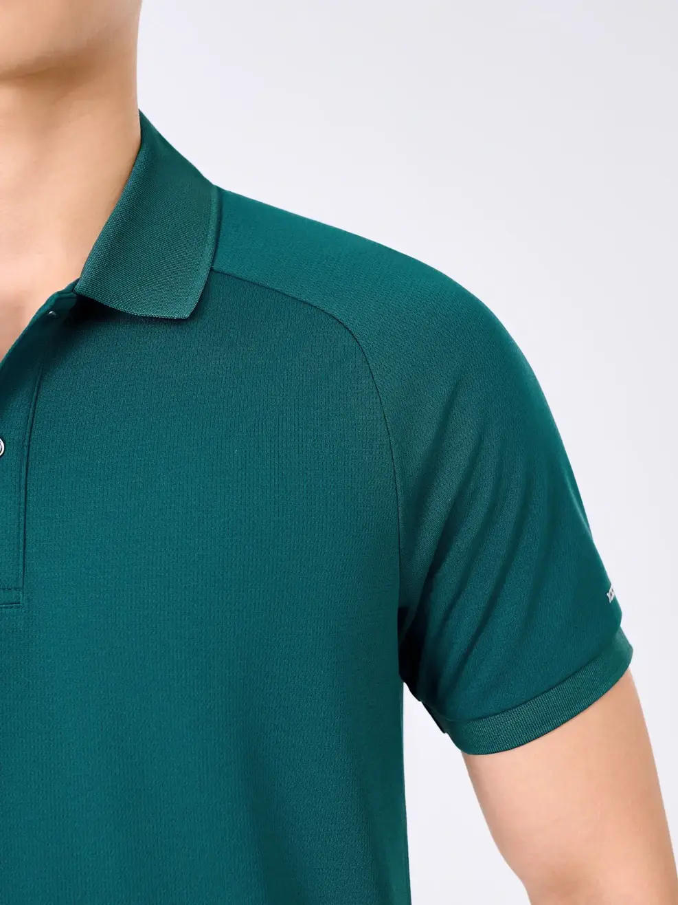 Polo Nam Yody Sport Tay Raglan Xẻ Tà - Xanh - M