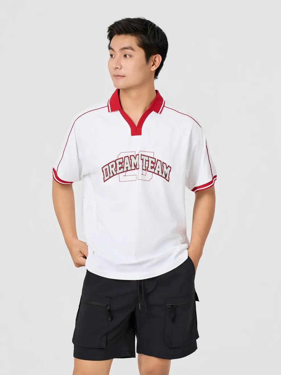 Áo Polo Dream Team - Trắng 001 - S