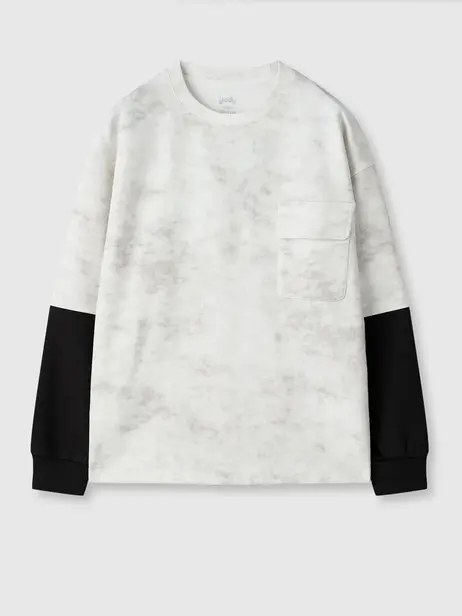 Áo Phông Kid Tay Layer Phối Màu