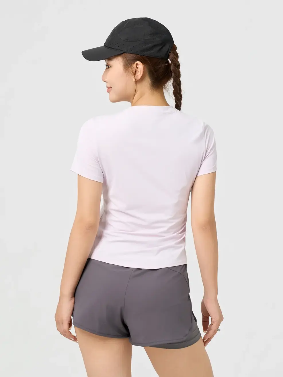 Quần Shorts Thể Thao Siêu Nhẹ 2 Lớp - Than chì 002 - S