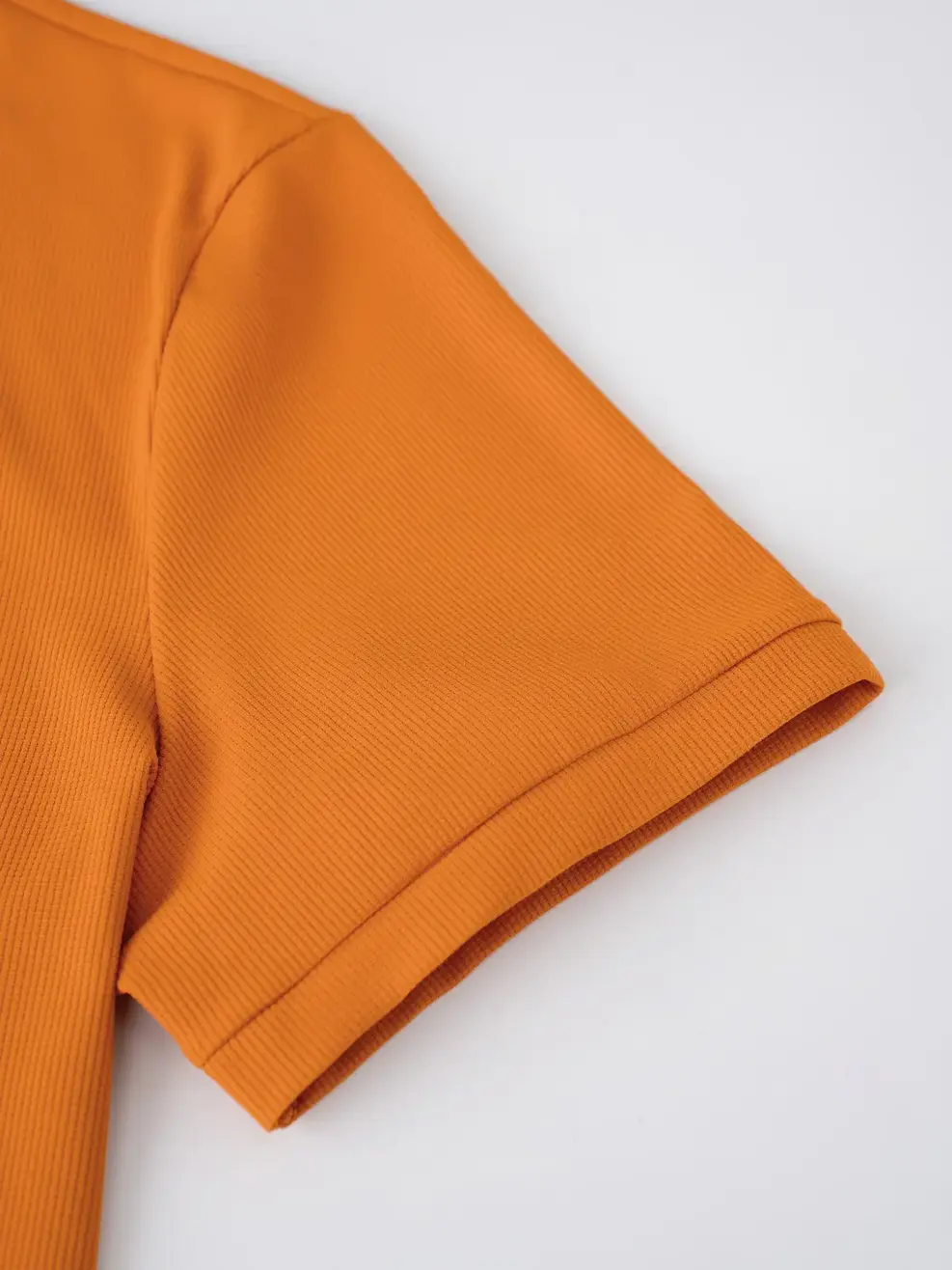 Áo Polo Thể Thao Waffle In Vai - Cam 050 - XL