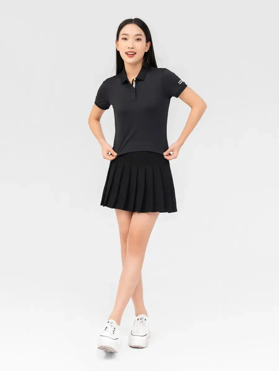 Áo Polo Nữ Bạc Hà In Everyday Wear - Đen - S