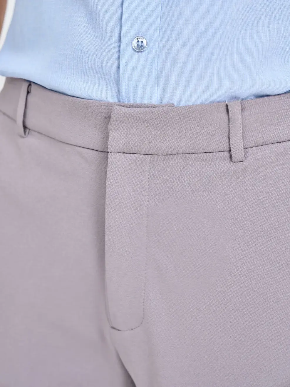 Quần Âu Nam Ngang Mắt Cá Chân - Ghi Đậm - 29