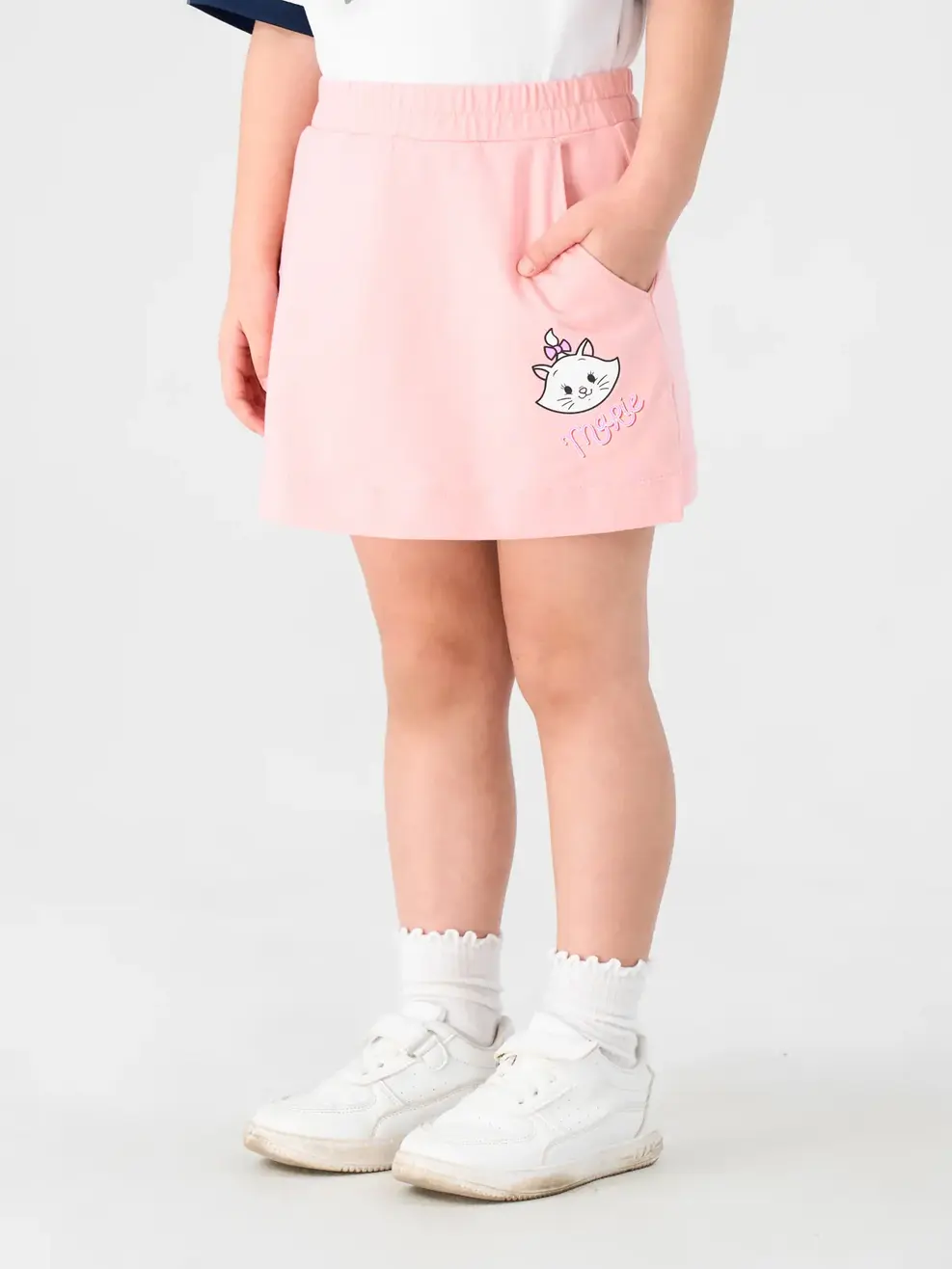 Chân Váy Trẻ Em Cotton In Marie - Hồng - 2-3