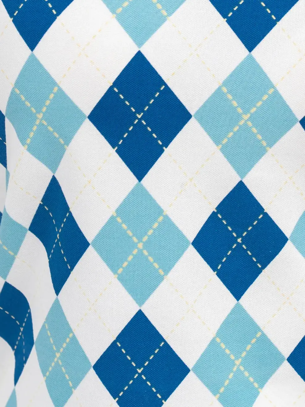 Áo Polo Nữ Mắt Chim In Quả Trám - Xanh đậm - S