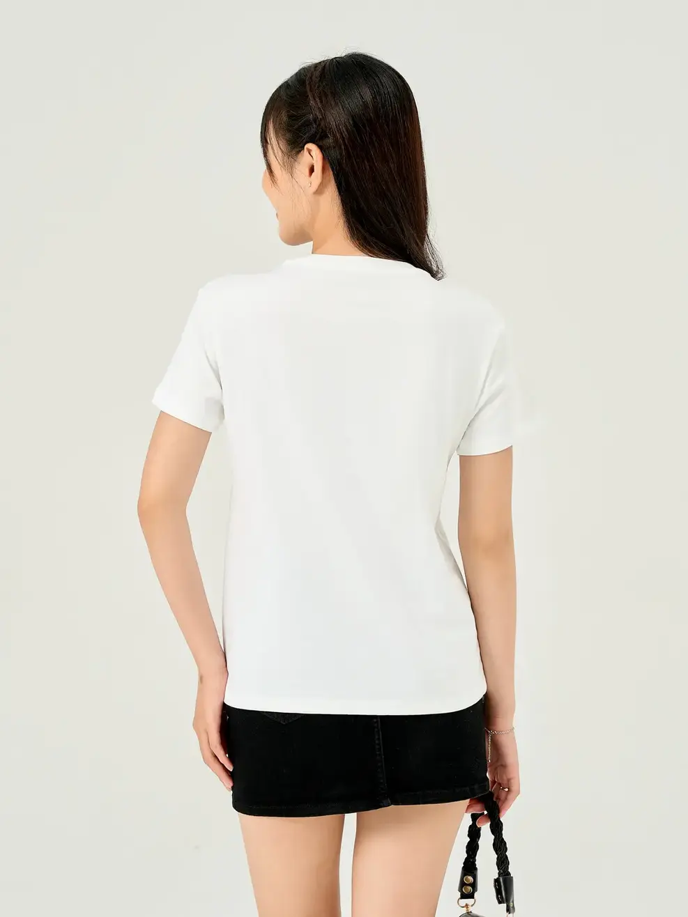 Áo thun nữ in flower - Trắng - S