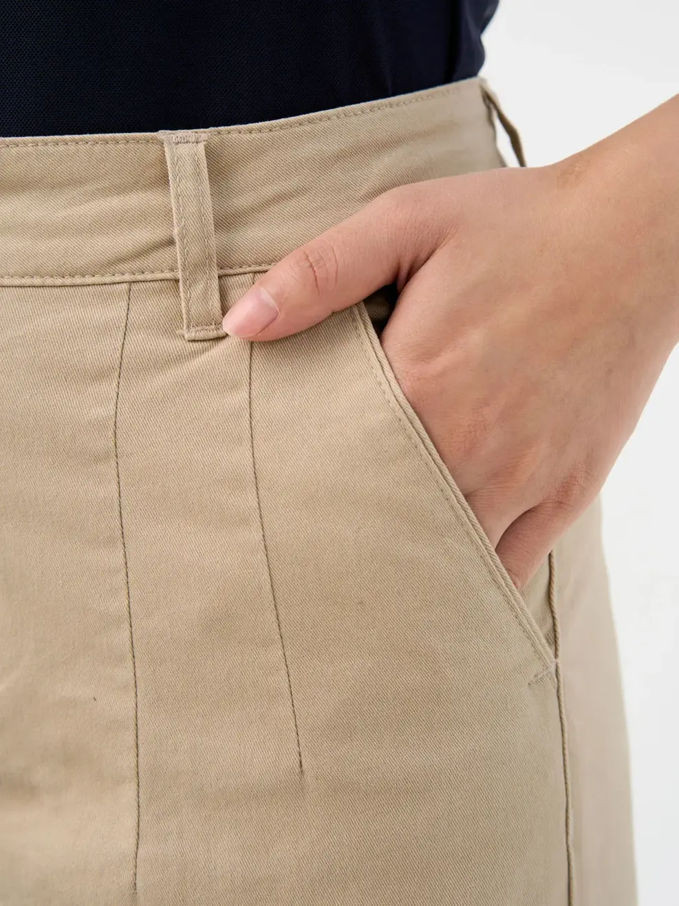 Khaki co giãn nữ - Be sáng - 25