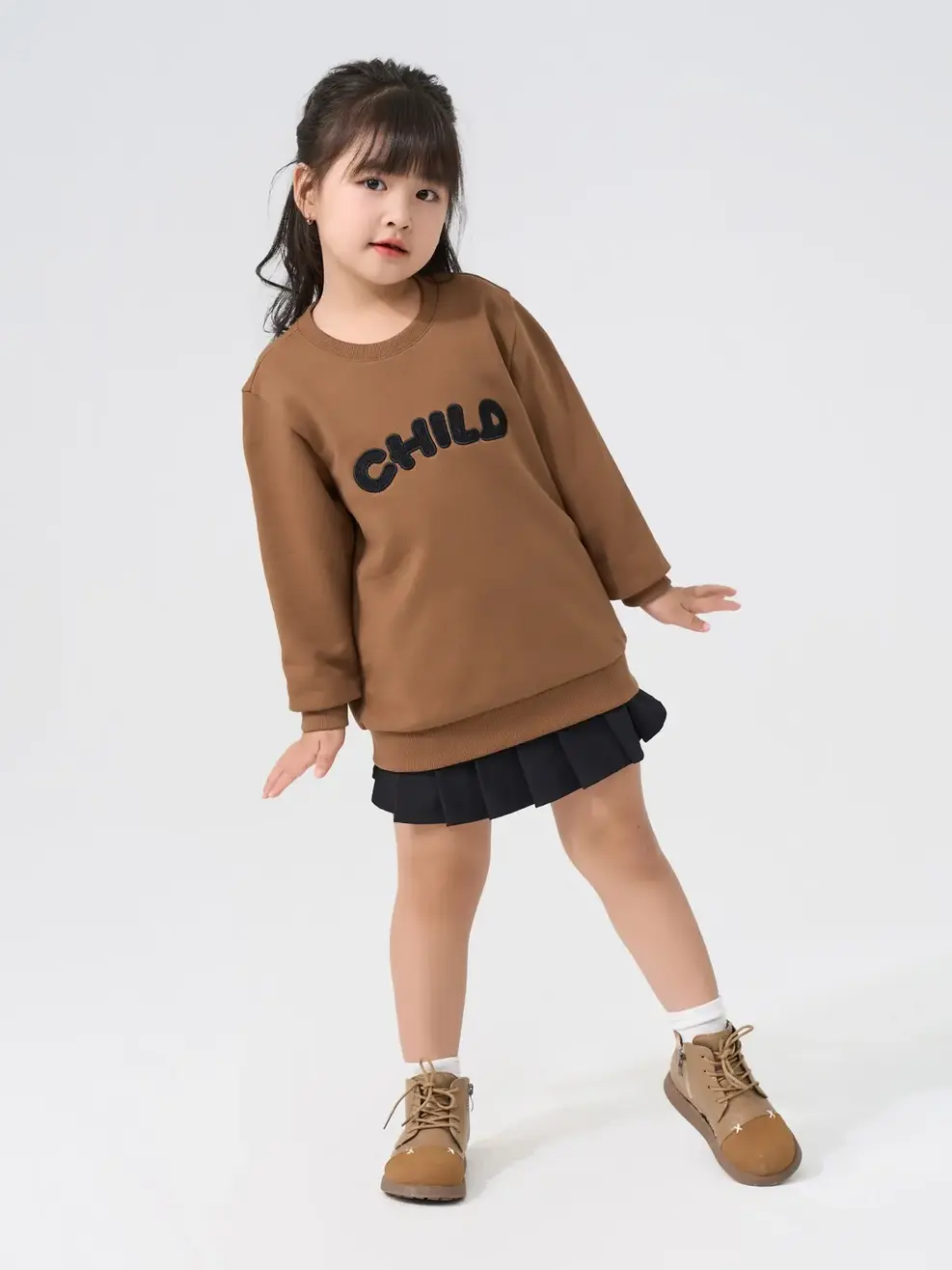 Áo Thun Trẻ Em Child - Nâu - 2-3