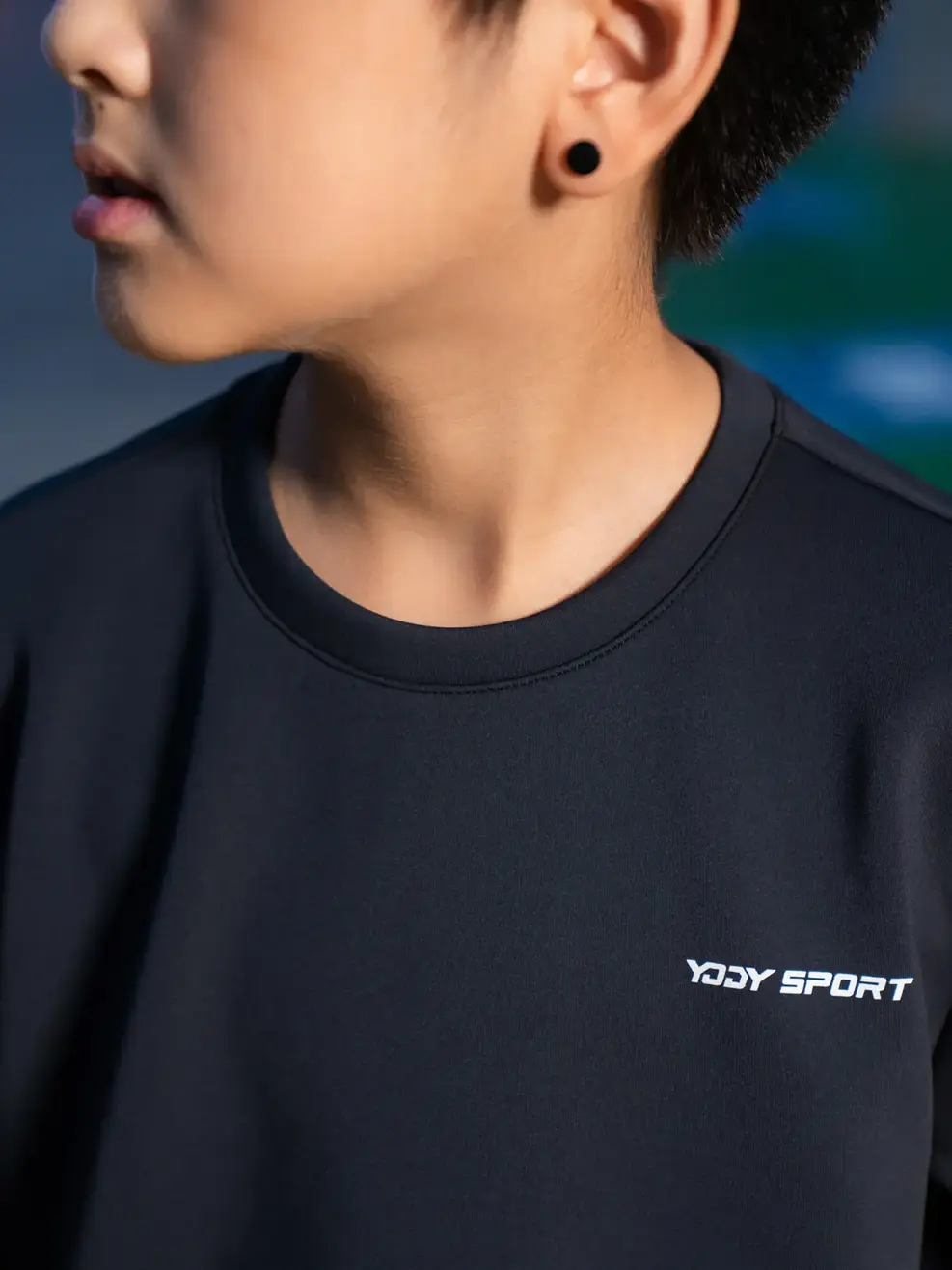 Áo Thun Thể Thao Trẻ Em Nỉ In Limitless - Đen - 8