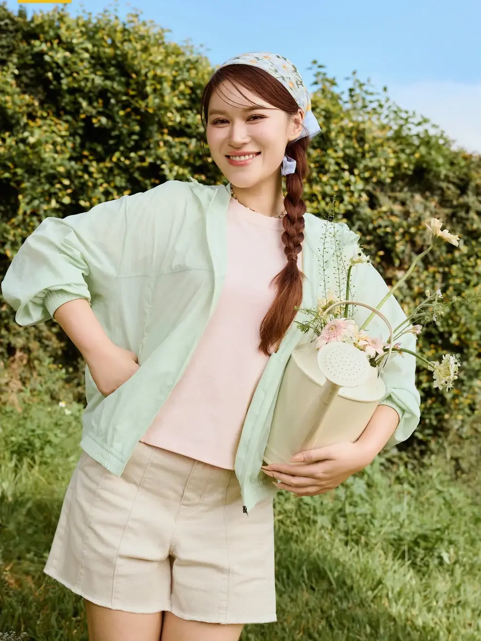 Quần Short Jeans Nữ Regular Can Thân - Be 189 - 26