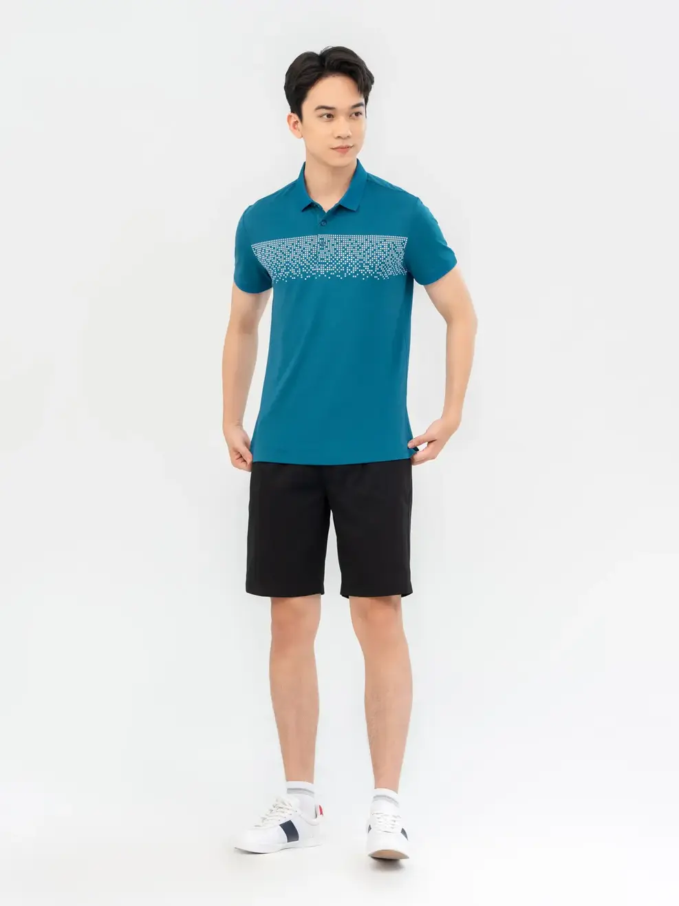 Polo Nam Yody Sport - Xanh cổ vịt - M