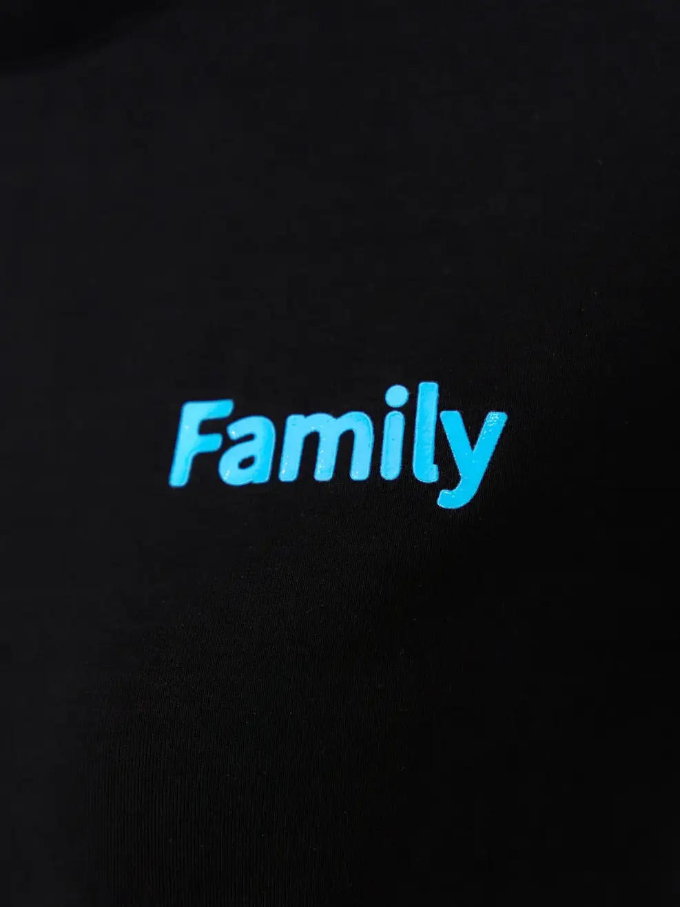 Áo thun nữ family - Đen - XL
