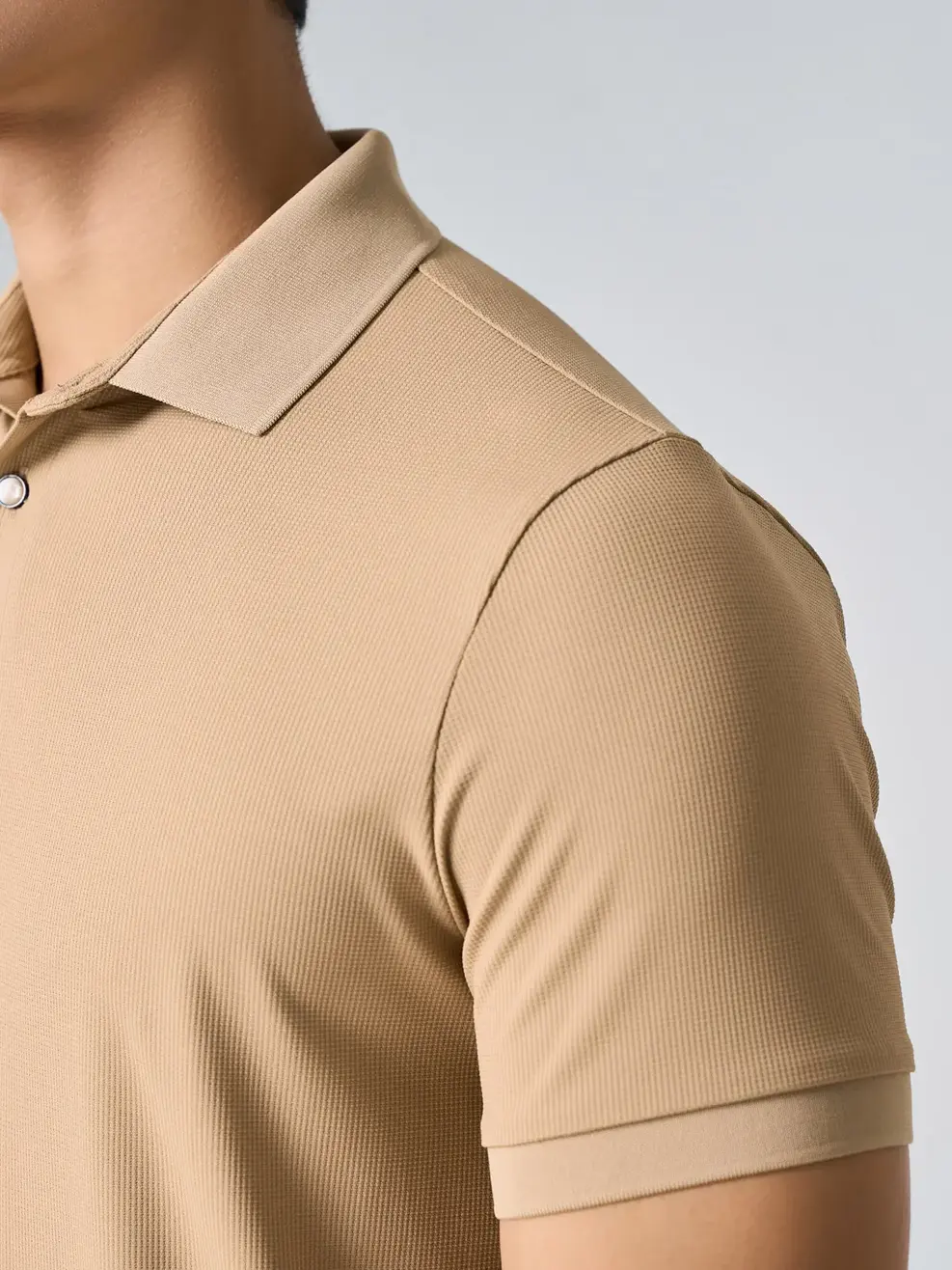 Áo Polo Nam Waffle Siêu Co Giãn - Màu nâu 019 - M