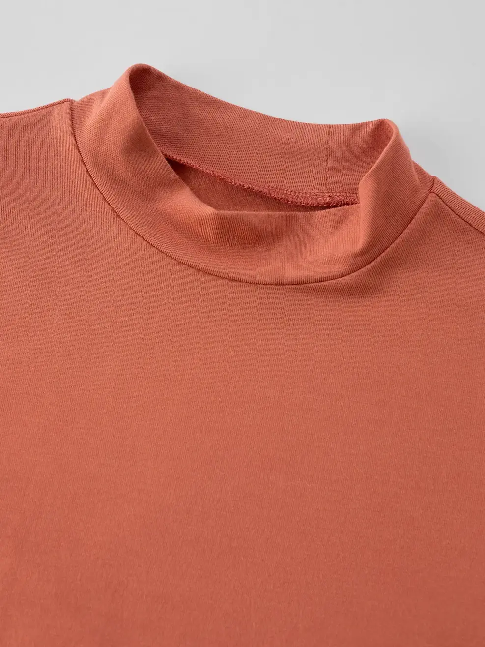 Áo Thu Đông Nữ Giữ Nhiệt Cổ 3cm - Cam đất - S