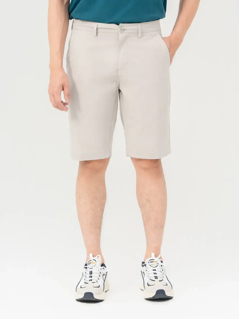 Quần Sooc Nam Túi Cạnh Sườn - Ghi - 29