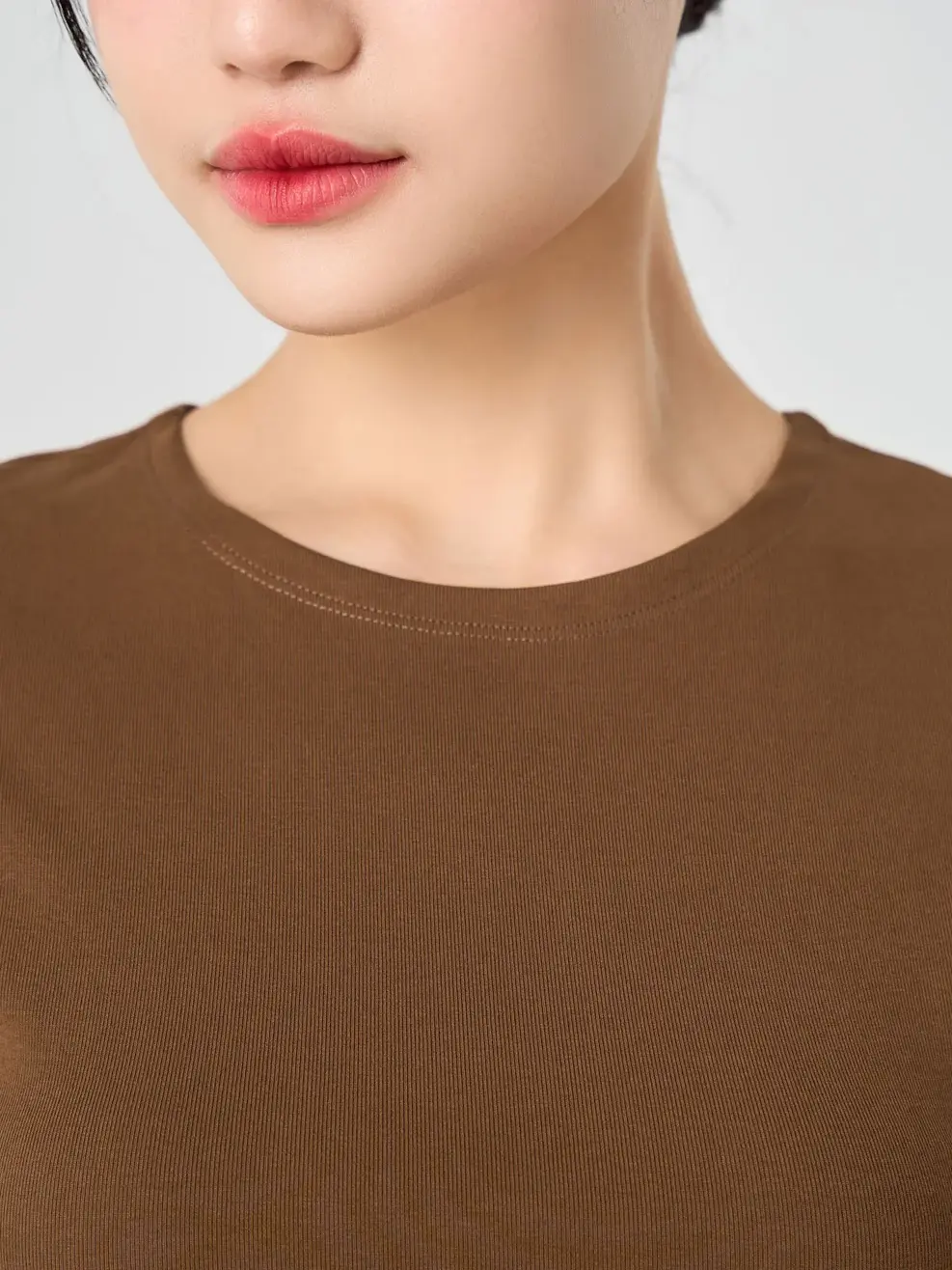 Áo Phông Tay Liền - Nâu 055 - M