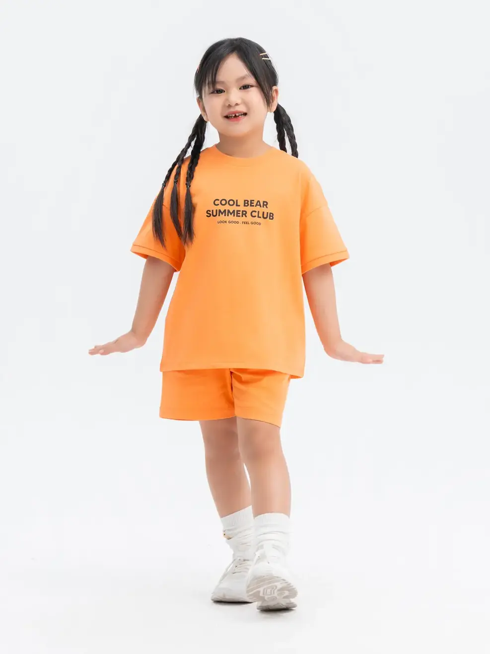 Đồ Bộ Kid In Gấu Petite - Cam - 4