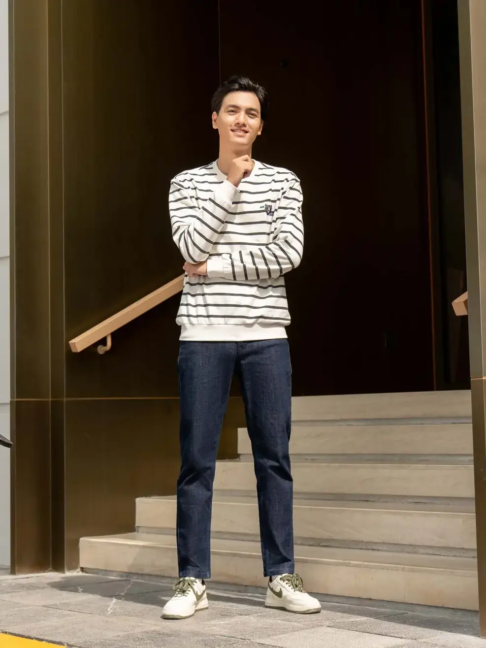 Quần Jeans Nam Slim Cotton Mĩ Co Giãn - Xanh đậm - 28