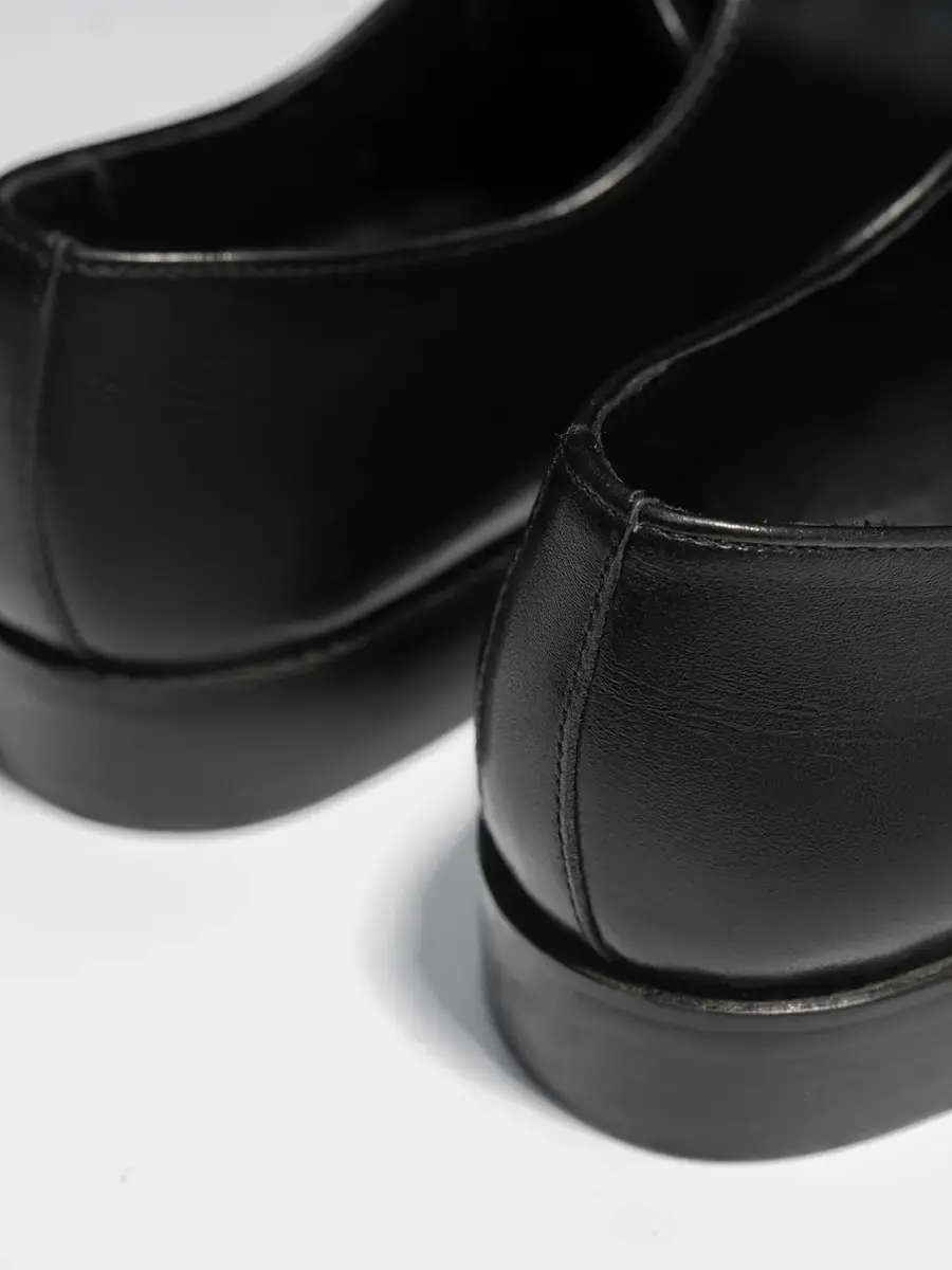 Giầy nam penny loafer da bò nappa cao cấp - Đen - 39