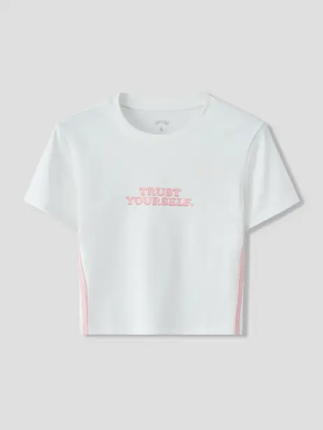 Áo Phông Nữ In Chữ Thoáng Mát