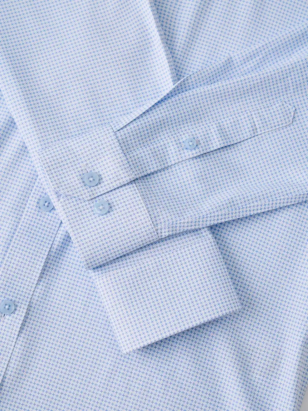 Áo Sơ-mi nam dài tay họa tiết phom Slim Fit - Hoạ Tiết Xanh Da Trời 203 - M