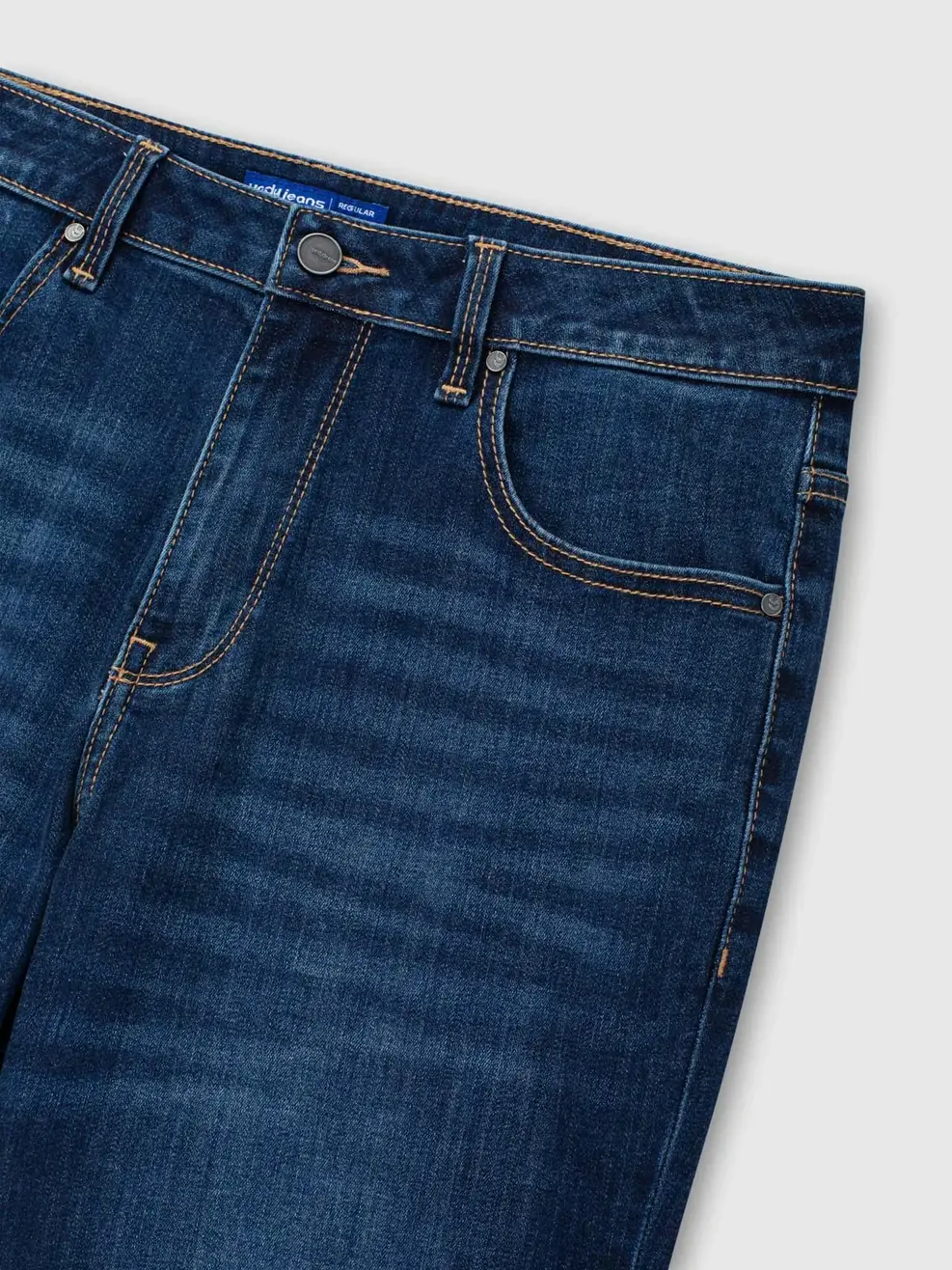 Quần Jeans Nam Regular Siêu Nhẹ Co Giãn - Màu chàm 001 - 28