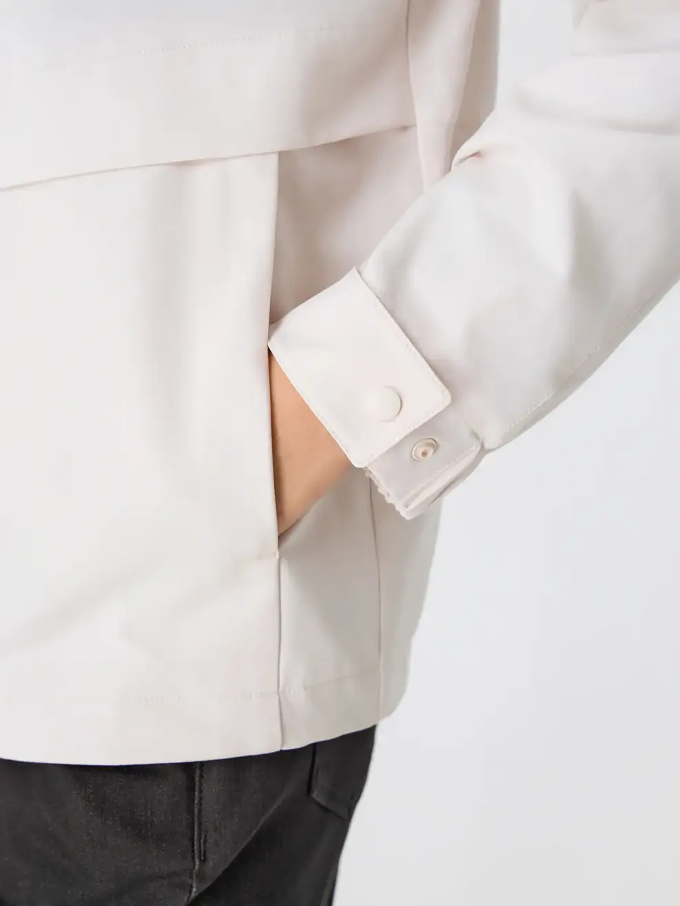 Áo Khoác Gió Nữ 4c Plus Dáng Suông - Xám 003 - S