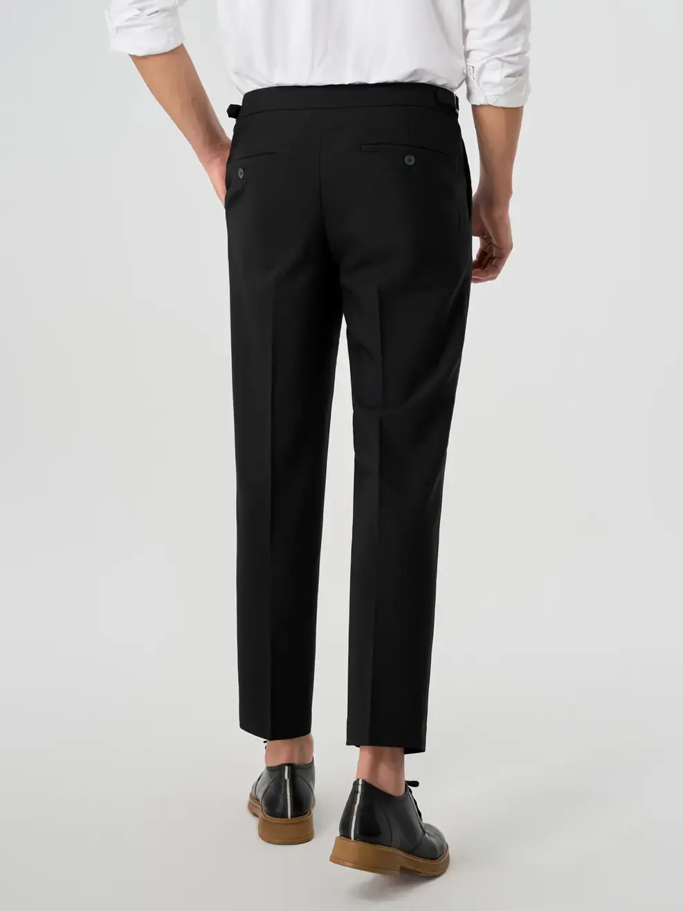 Quần Dài Âu Nam Khóa Cài Sườn Có Ly - ĐEN 002 - 29
