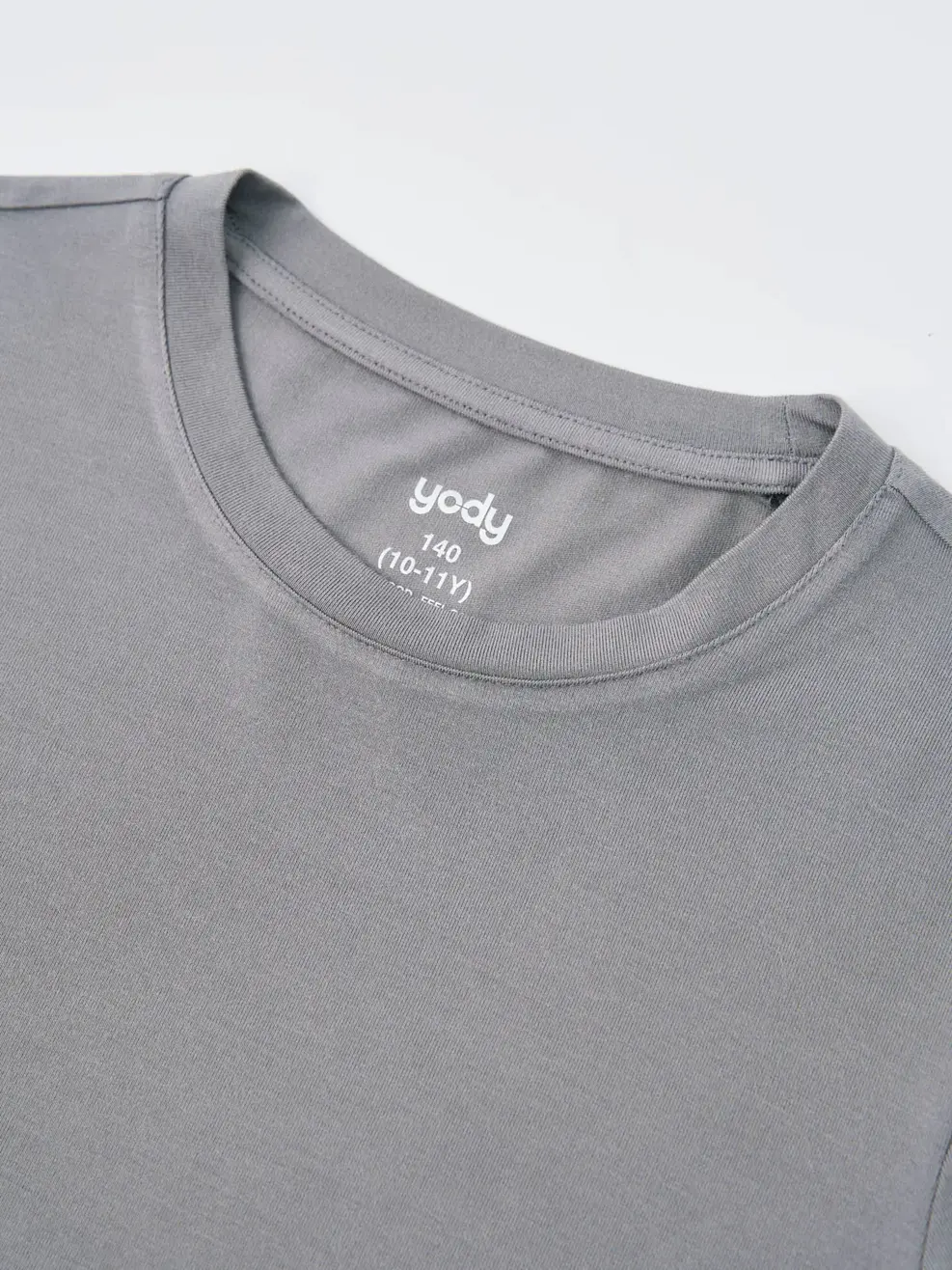 Áo CozyFit trẻ em giữ nhiệt cổ tròn-Xám 010 - 140