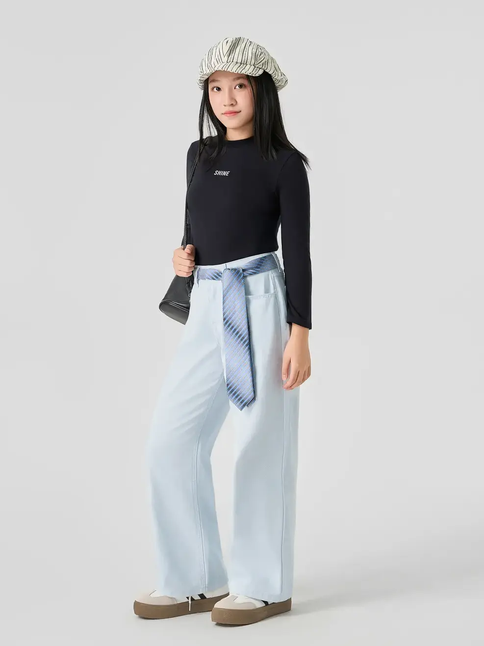 Áo Phông Dài Tay Cao Cổ - Đen 006 - 140