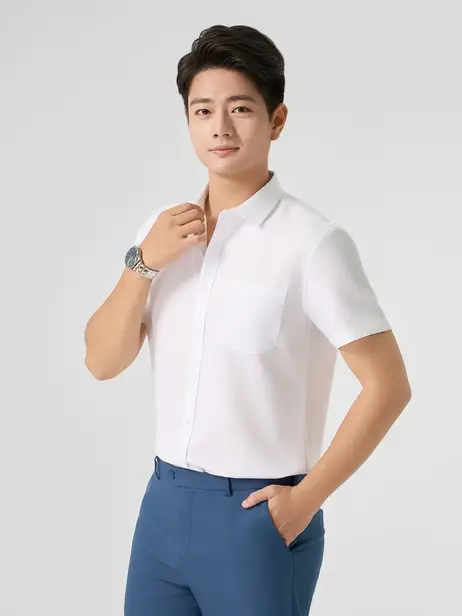 Áo Sơ Mi Nam Cộc Tay Túi 3M