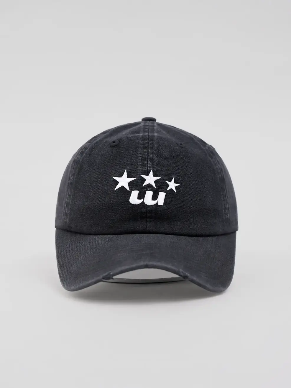 Mũ Lưỡi Trai Unisex Wash Thêu Logo - Đen - F