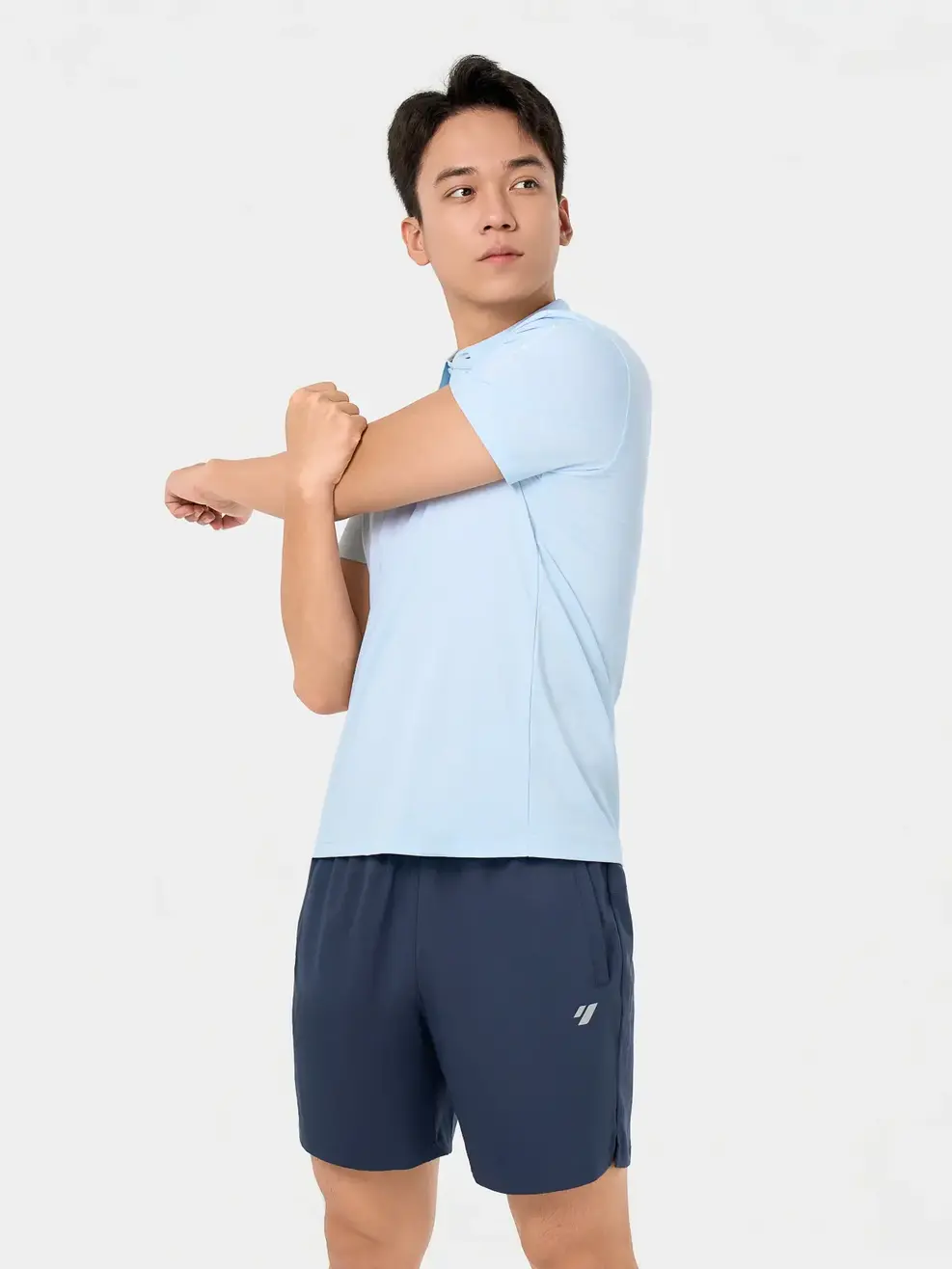 Áo Polo Thể Thao Nam Họa Tiết In Tay - Xanh Da Trời 084 - 3XL