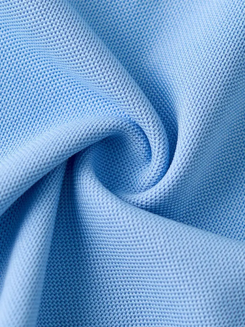 Áo Polo Bo Phối Màu - Xanh da trời 050 - S