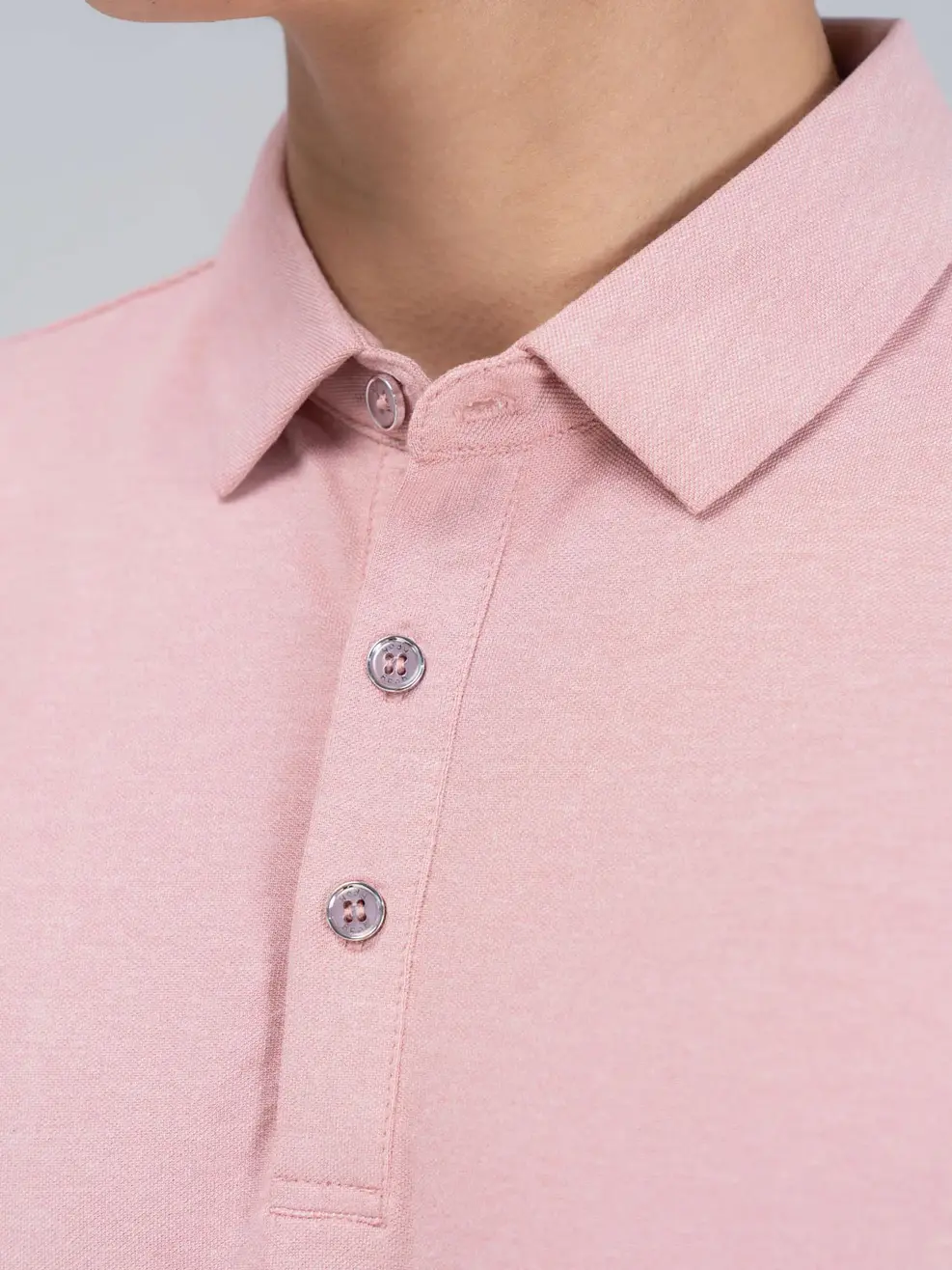 Polo nam modal - Hồng - 3XL
