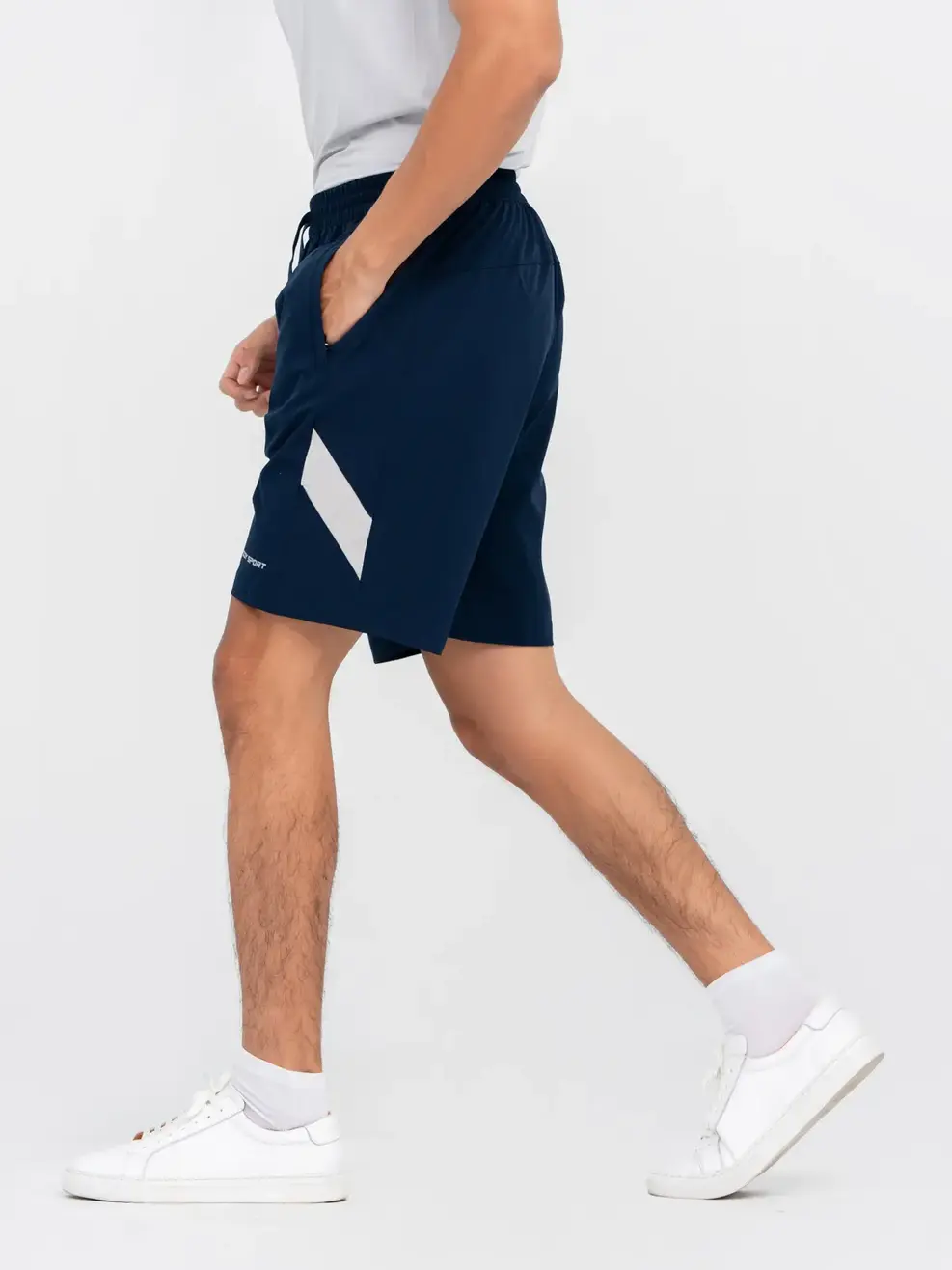 Quần Short Thể Thao Nam Phối Sườn - Tím Than 1 - 29