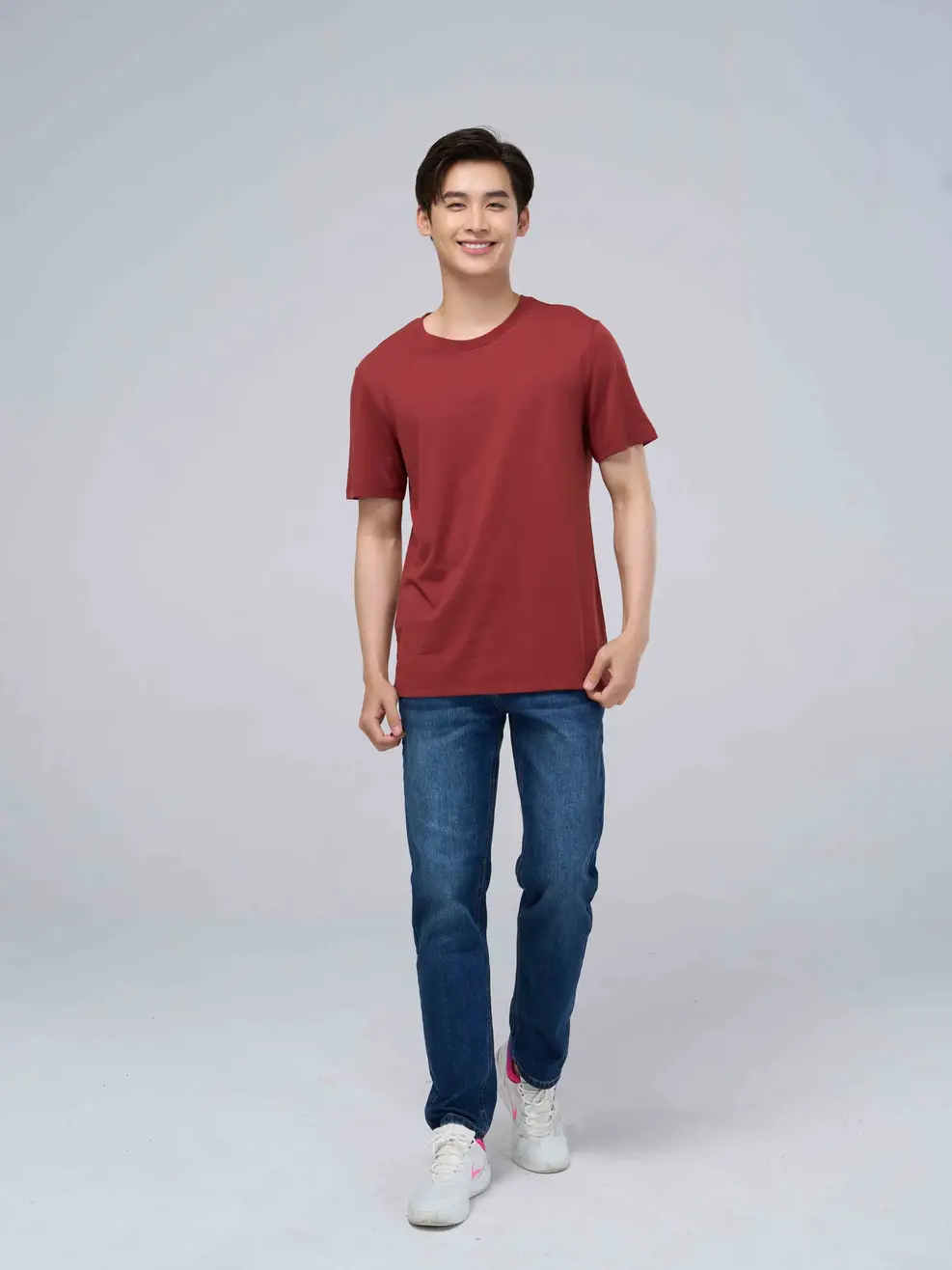 Áo thun nam LOGO YODY - Nâu - M