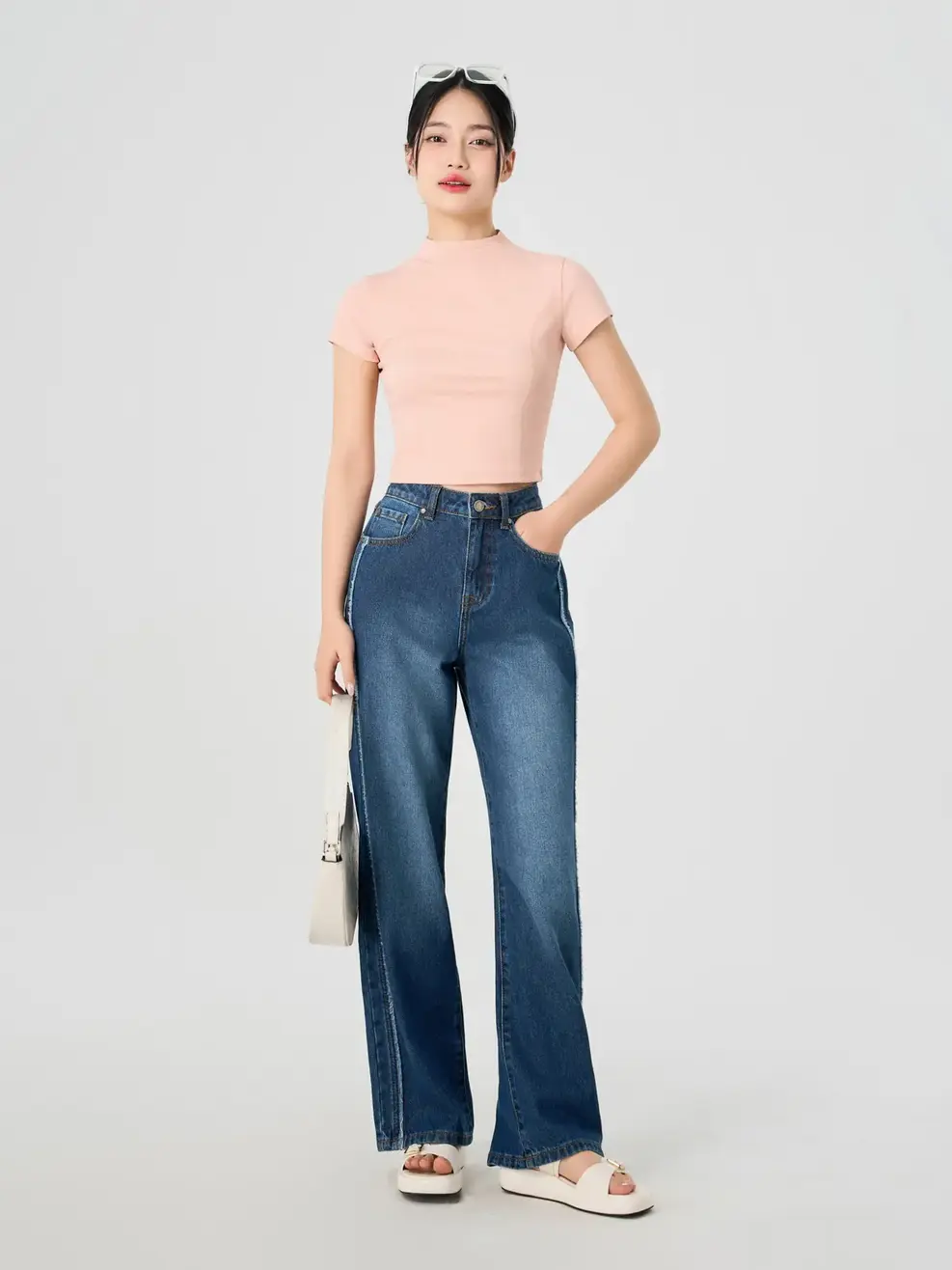 Áo Phông Cổ Leo - Hồng 002 - S