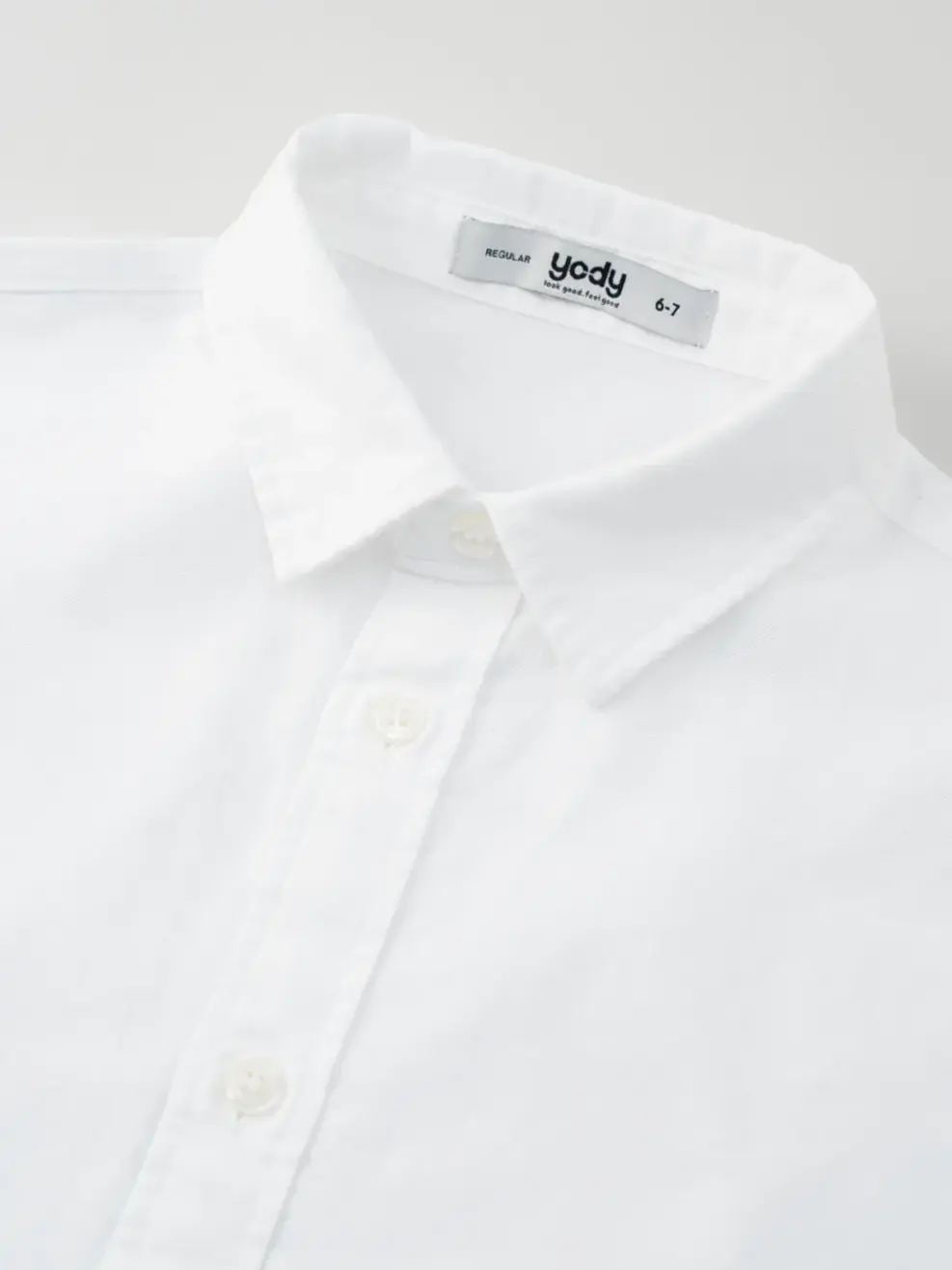 Sơ Mi Kid Cotton Cơ Bản - Trắng - 6-7