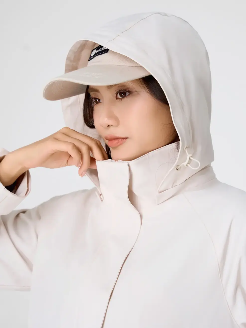 Áo Khoác Gió Nữ 4c Plus Dáng Suông - Xám 003 - S