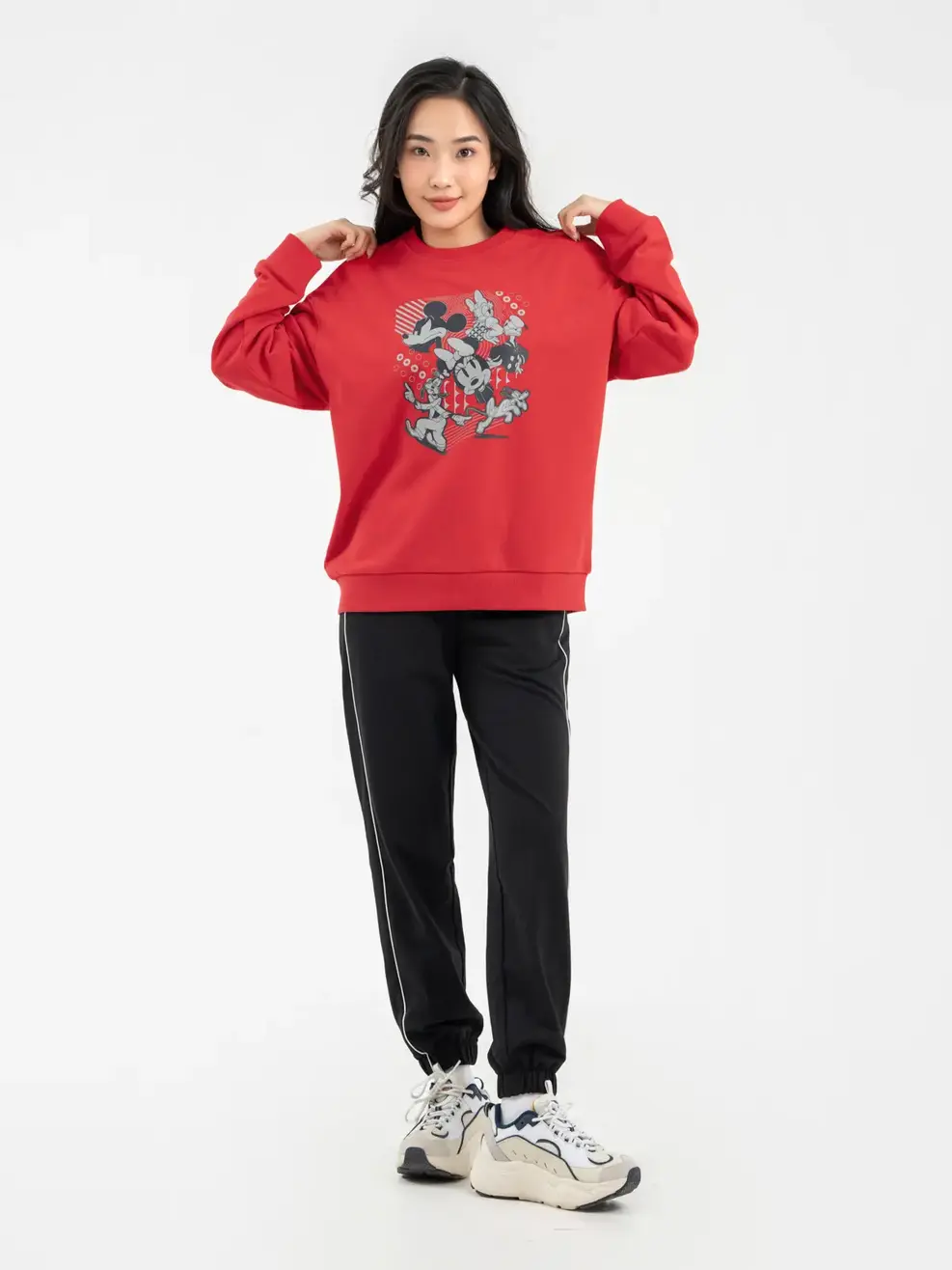 Áo Thu Đông Nữ Mickey And Friends Foundation - Đỏ - S