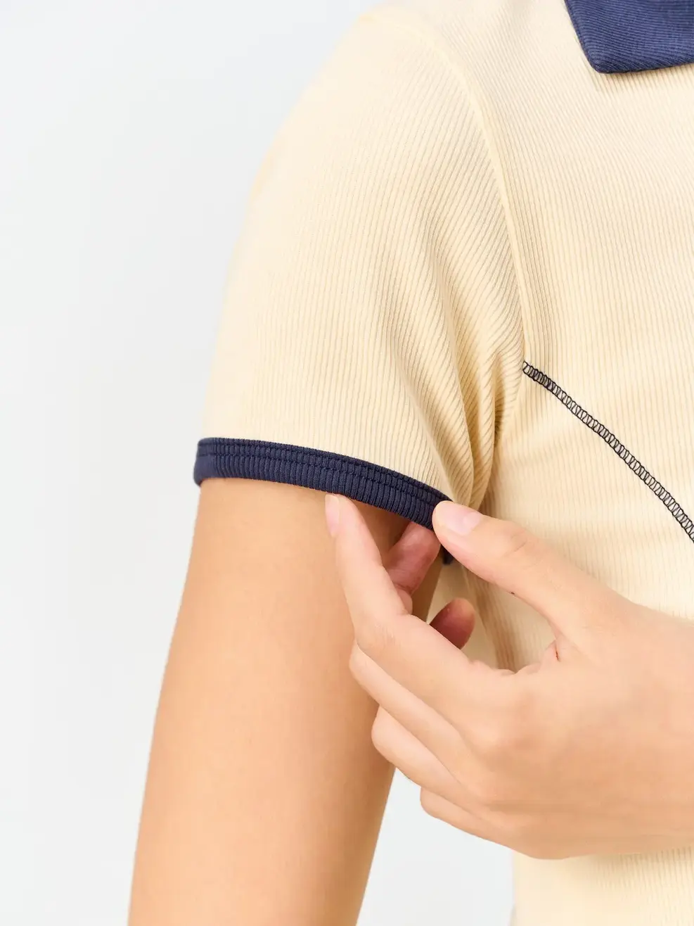 Áo Polo Nữ Diễu Chỉ Phối Màu - BE 039 - S