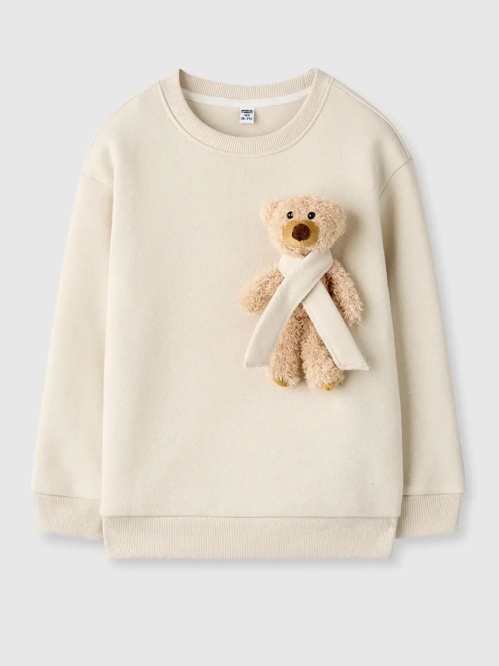 Áo Nỉ Gấu - Be 026 - 110