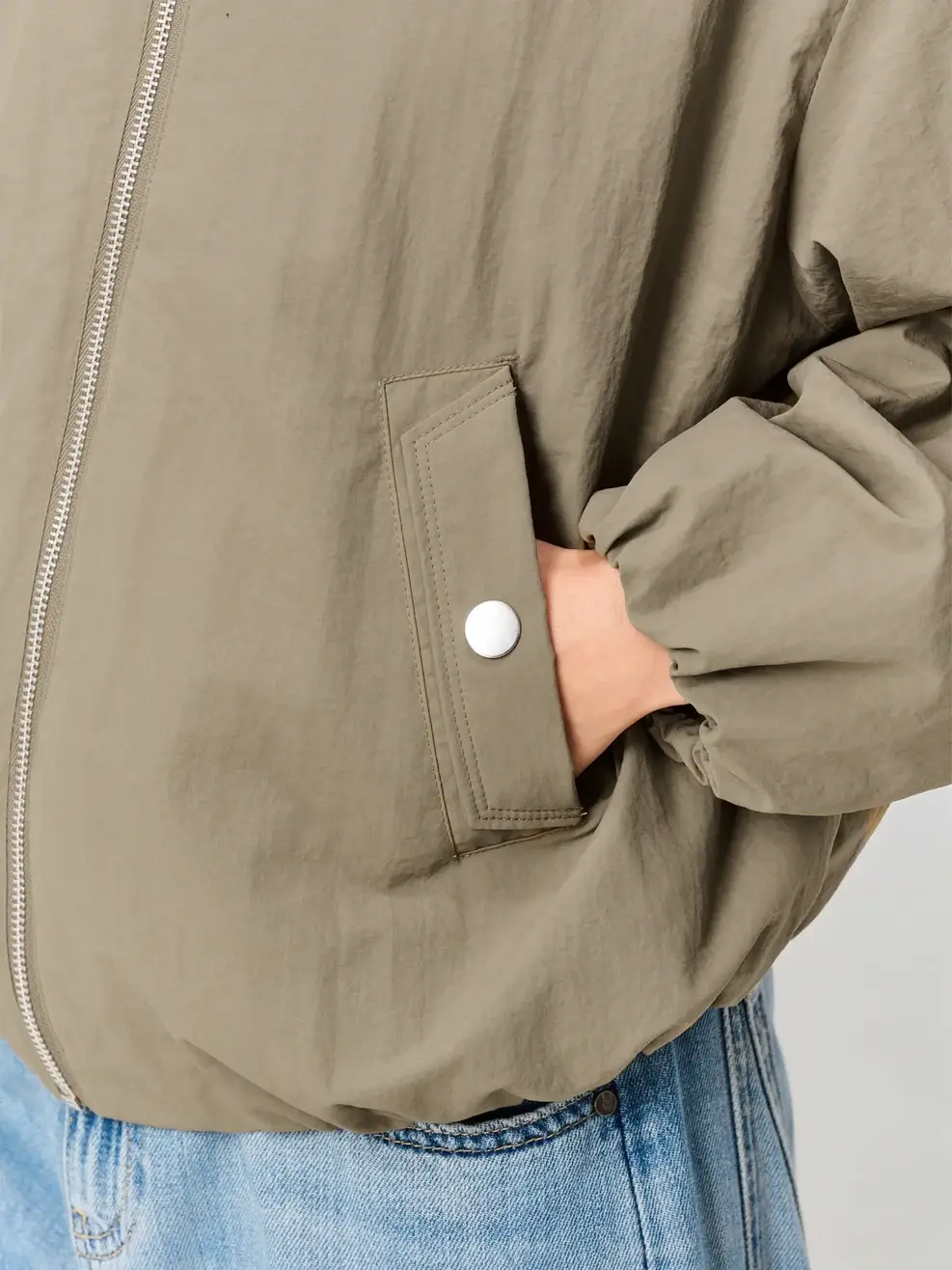 Áo Khoác Gió Nữ Cổ Tròn -  Nâu 251 - S