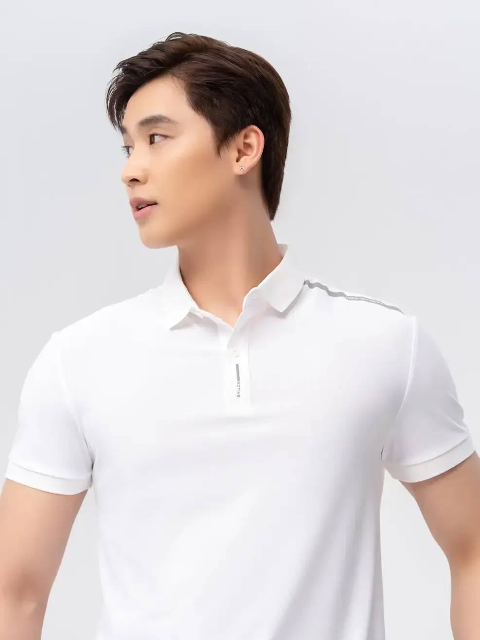 Áo Polo Nam Yody Sport Airycool In Nẹp-SAM7143 - Trắng 001 - M