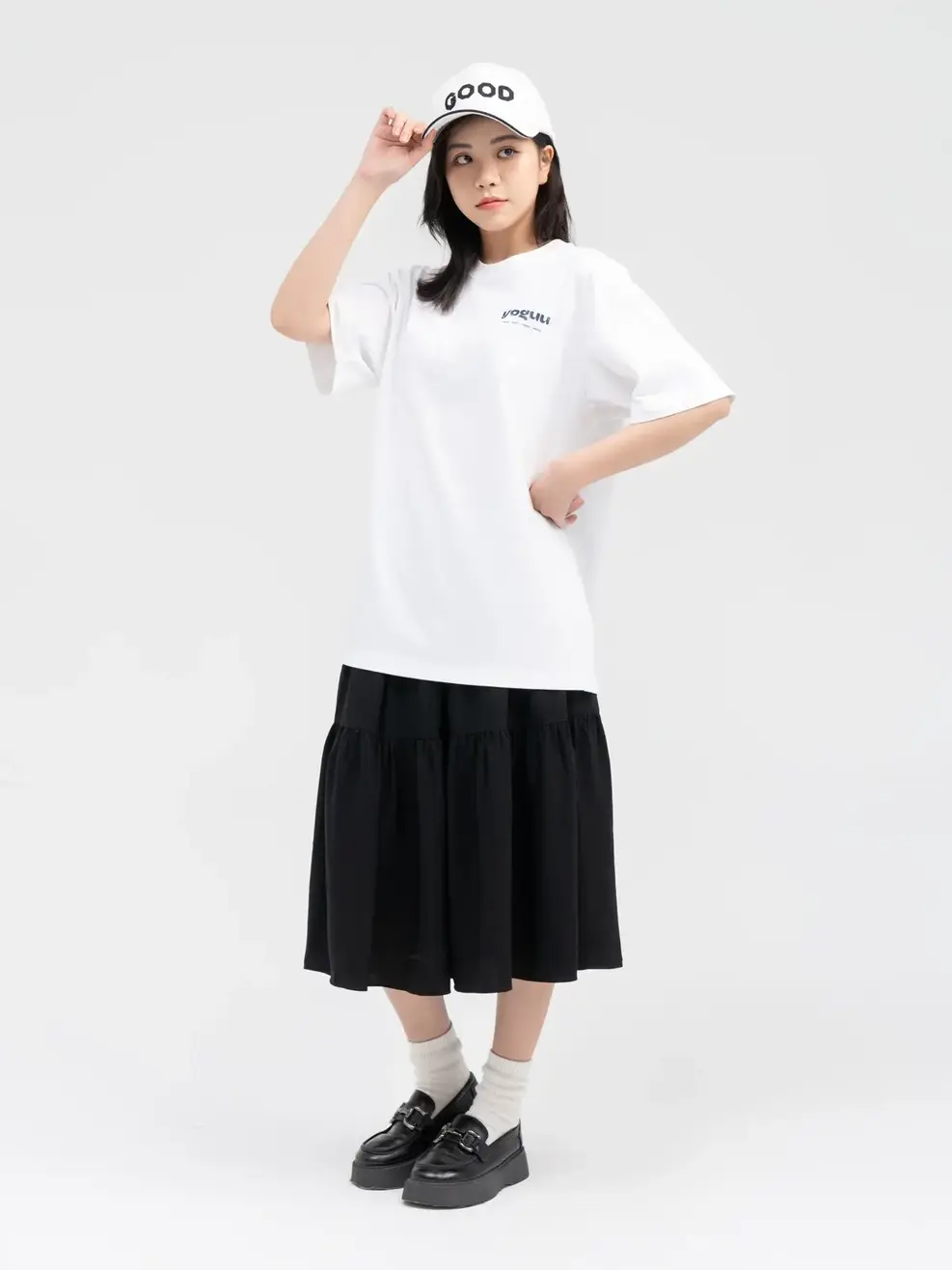 Áo T-shirt Yoguu Sticker - Trắng - 1