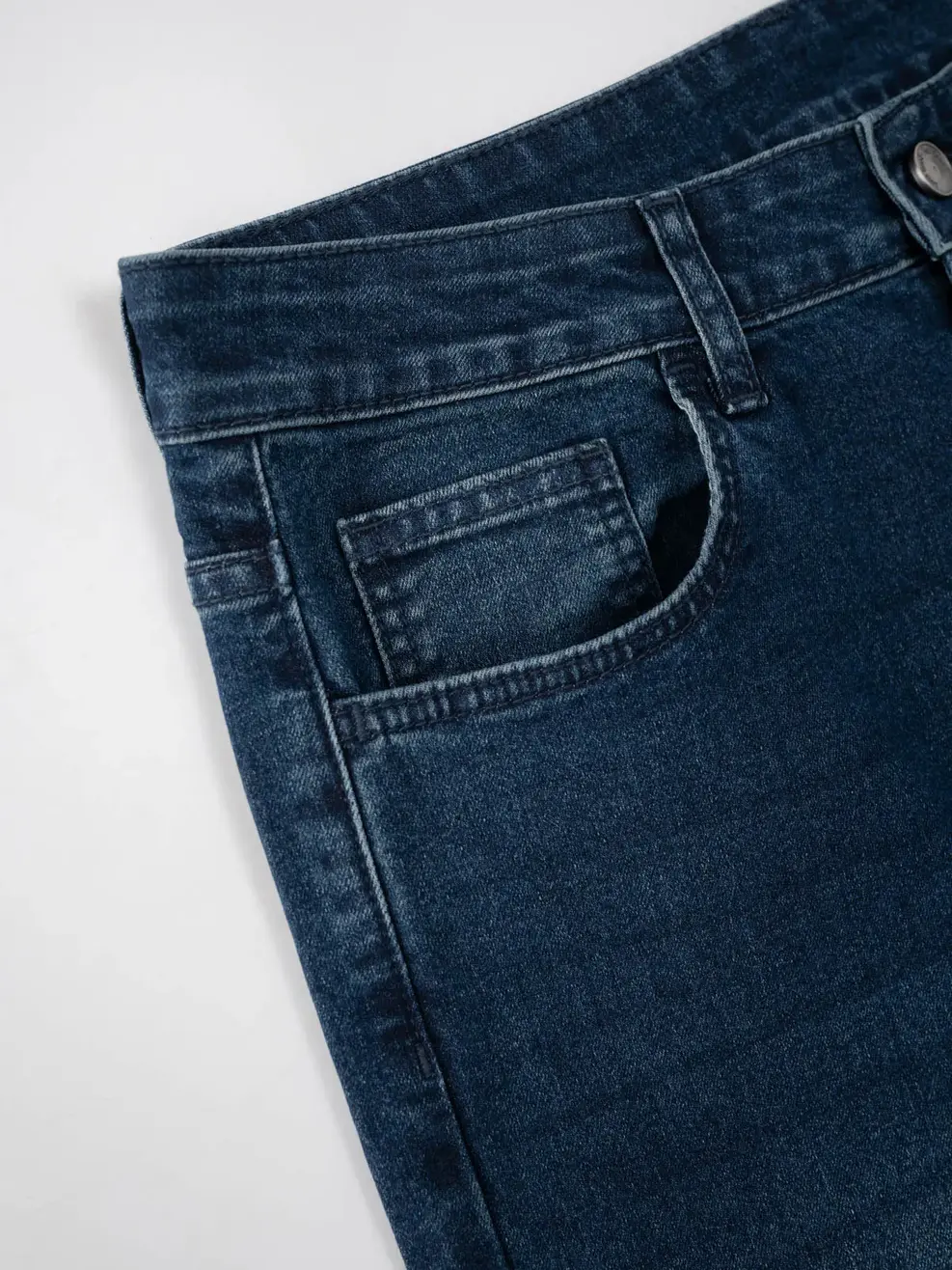Quần Jeans Nam Regular Can Túi - Màu chàm 001 - 28