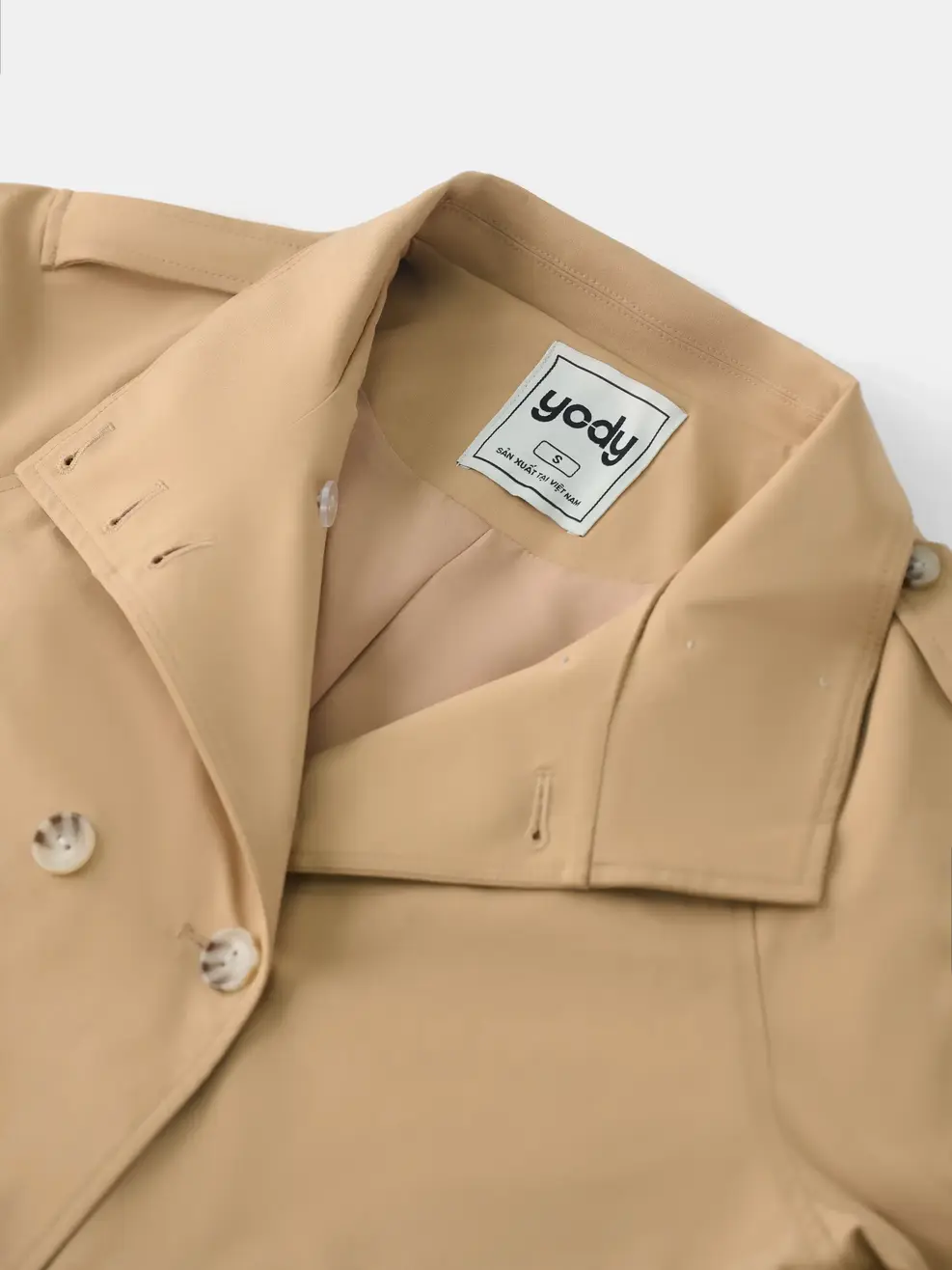 Áo Măng-tô TRENCH CASUAL - Màu nâu 020 - S