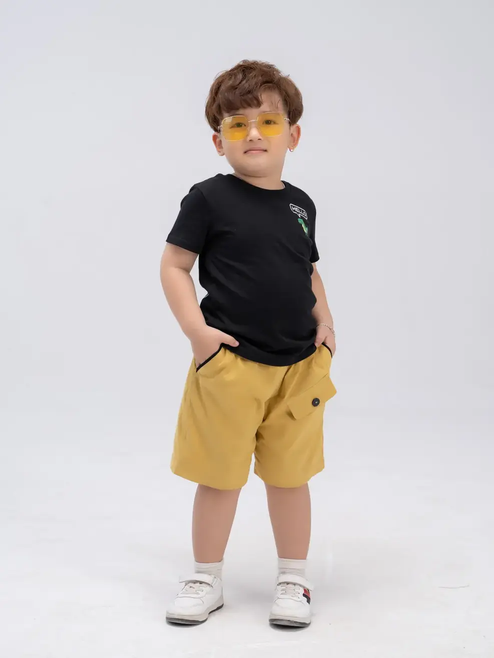 Sooc kid nam nắp túi chéo - Vàng - 4